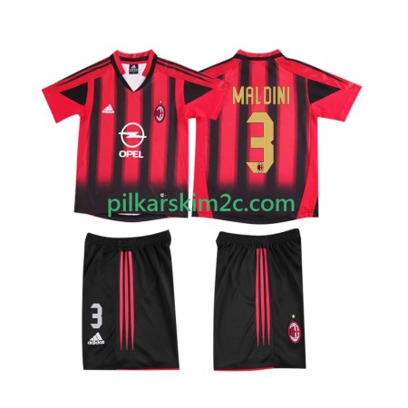 Koszulka AC Milan MALDINI 3 2004 Retro Dziecięca Główna 2005 Koszulki Piłkarskie
